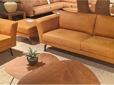 Lederland ROTTERDAM Showroommodel Alabama  3 zitsbank en Fauteuil